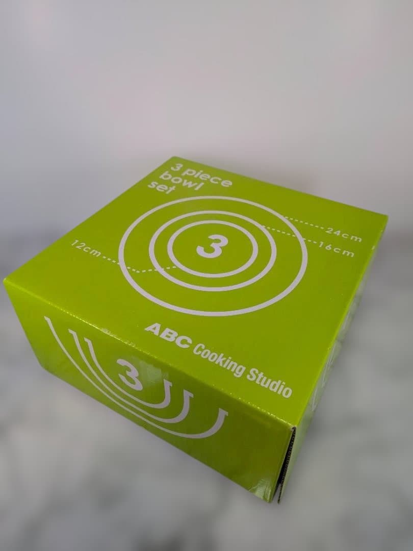 【未開封♥即発送】ABCクッキング オリジナルボウル 3点セット ステンレス