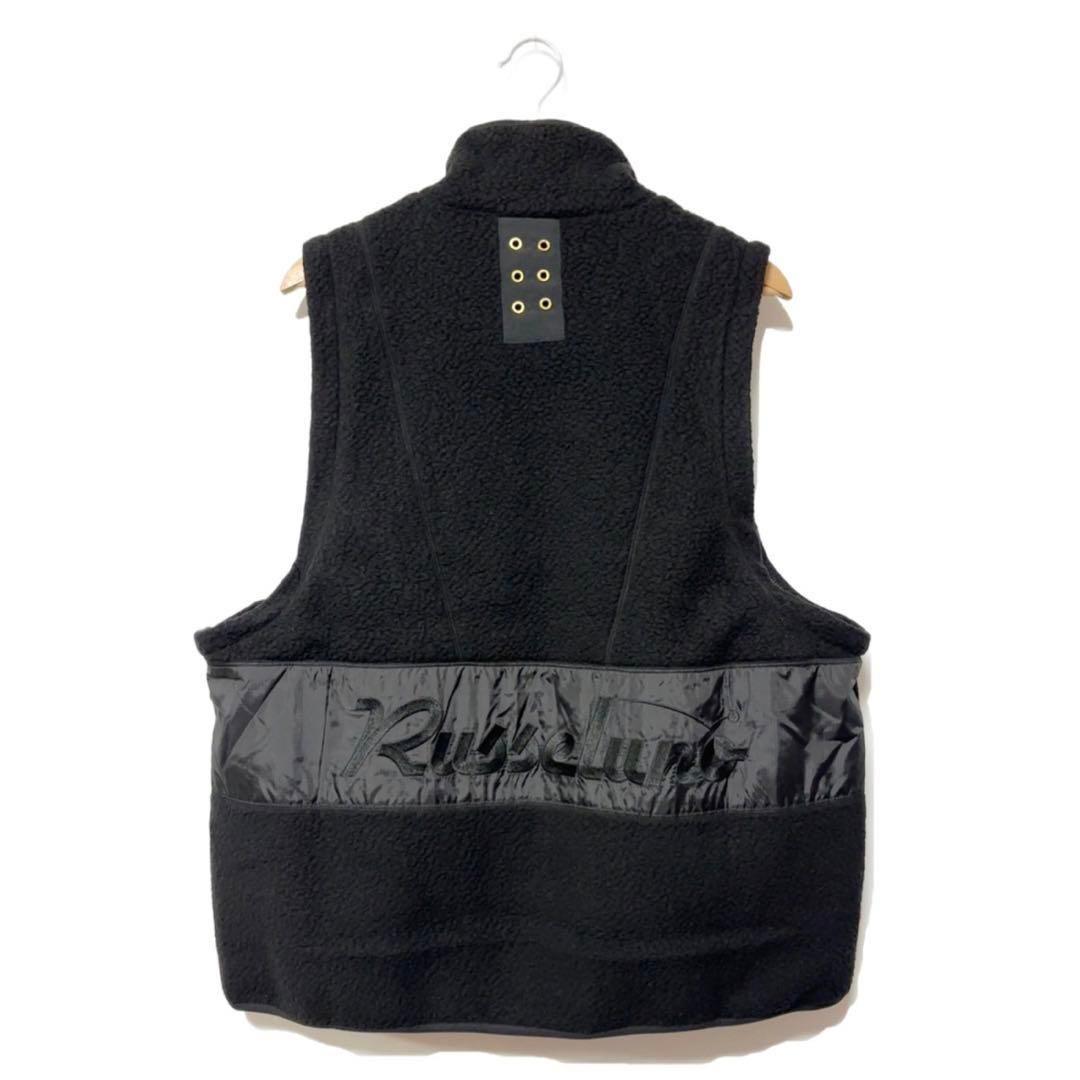 新品 ラッセルノ 2WAY ボアフリース ジャケット ブラック XL 6 ベスト
