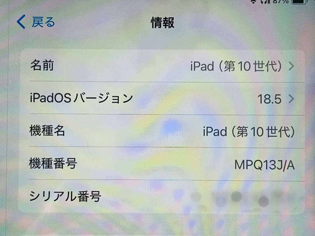 Apple iPad 10 (第10世代) 64GB Wi-Fiモデル ブルー