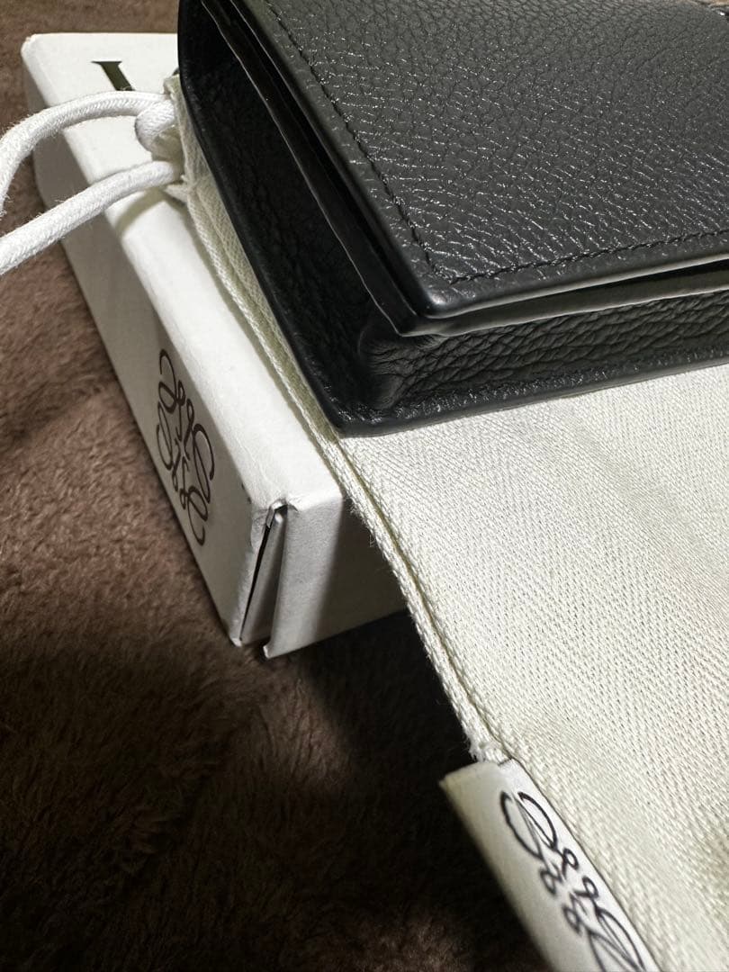 LOEWE ブラック レザー 名刺入れ・カードケース