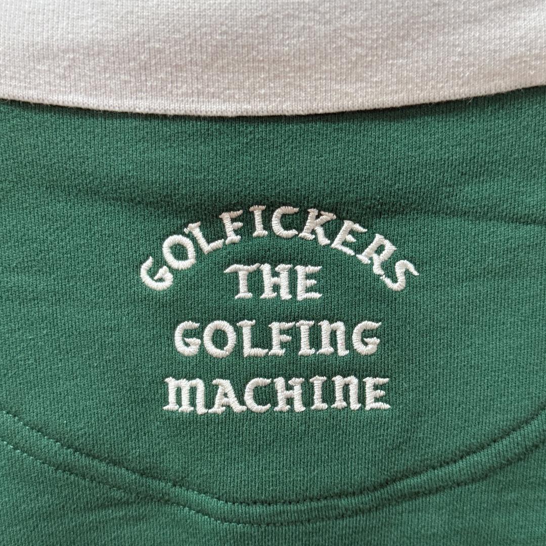 【新品・未使用】GOLFICKERS グリーン 長袖ポロシャツ Lサイズ