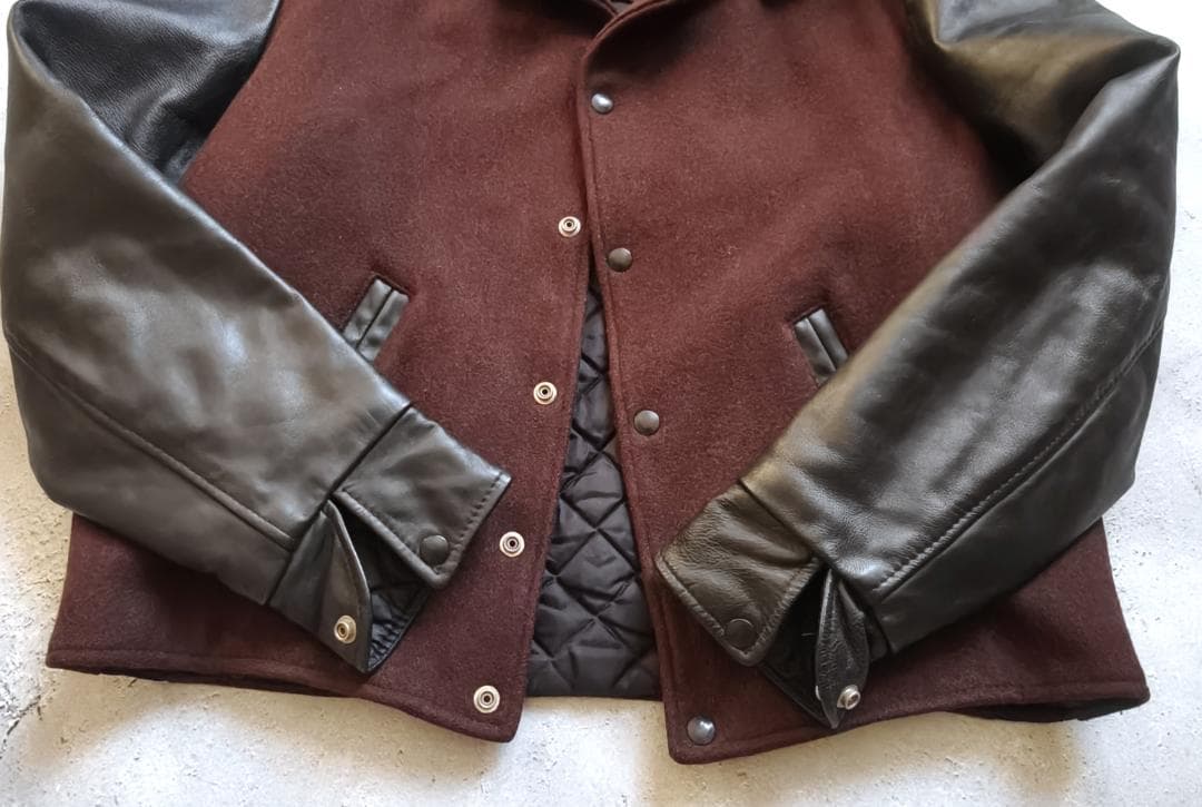 【Moll様用】袖革 スタジャン メルトンボディ ビンテージ