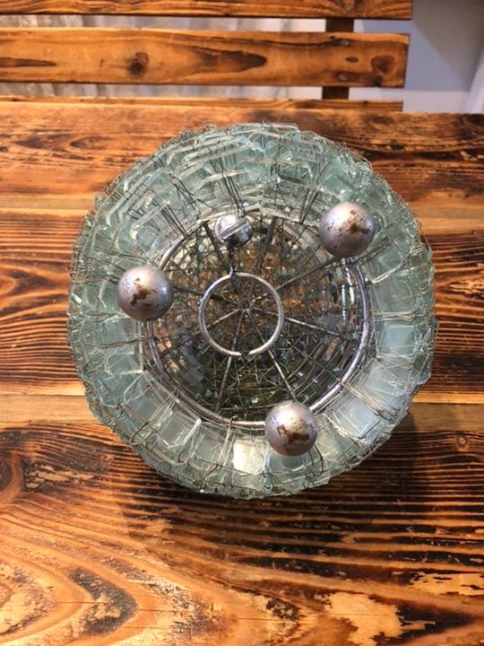 モザイクガラスのボールランプ