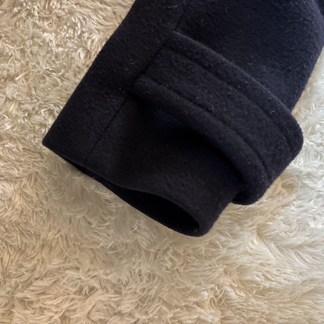 美品＊セオリーリュクスtheory luxeネイビー フード付き ロングコート