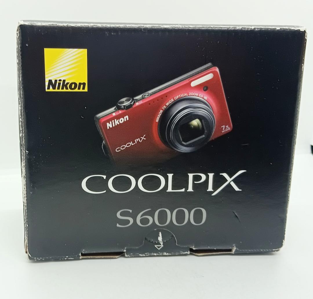 Nikon coolpix s6000 レッド デジタルカメラ充電器付き、箱付き