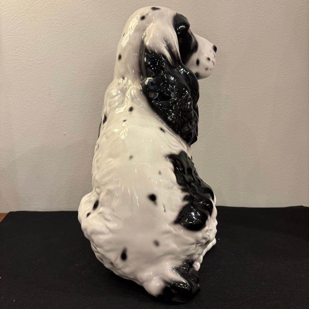 コッカースパニエル 置物 犬 陶器 クラシック イタリア インテリア オブジェ
