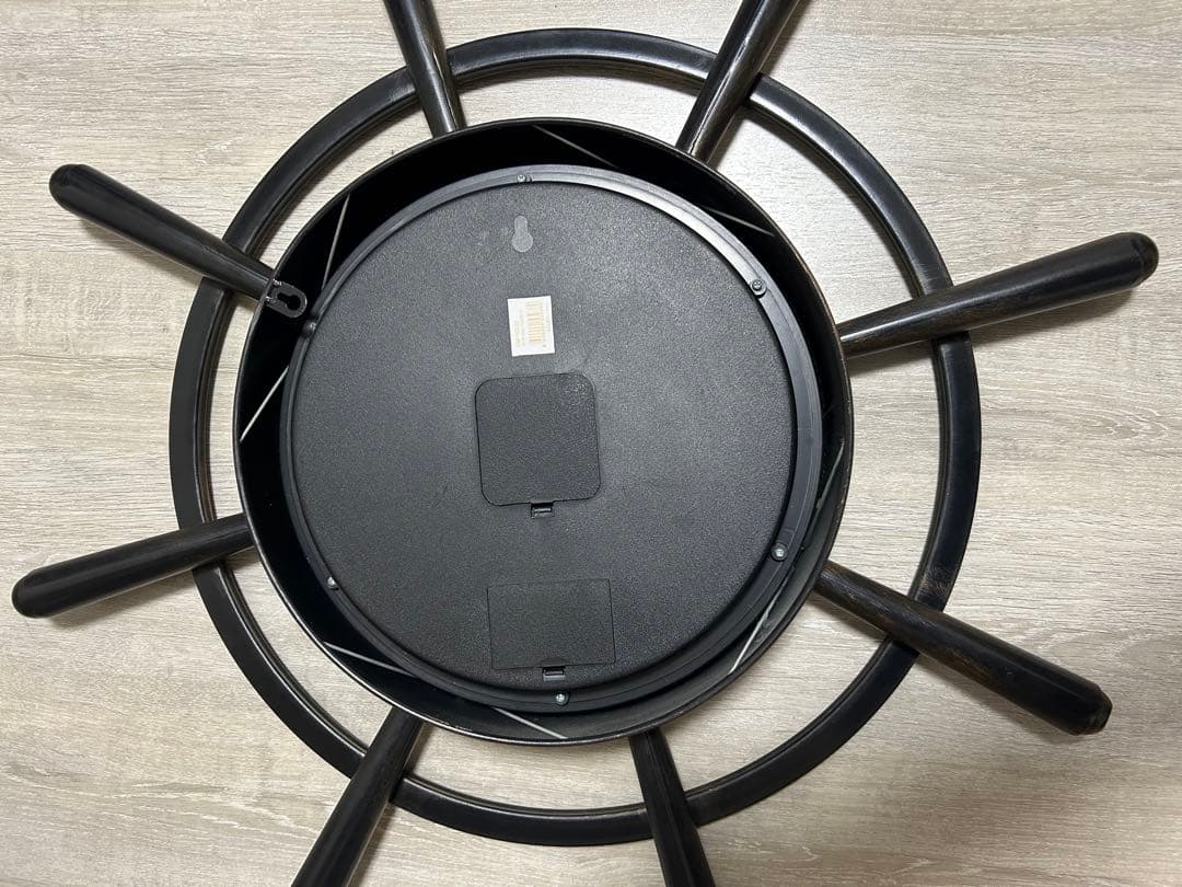 ヴィンテージ　アンティーク　壁掛け時計　船　舵　船舵　時計