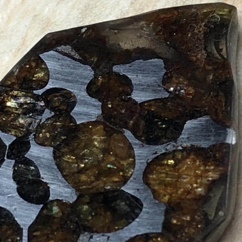 ｎ*＊様 隕石 アルタイ隕石　原皮付き　石鉄隕石　パラサイト隕石　２点　重さ52