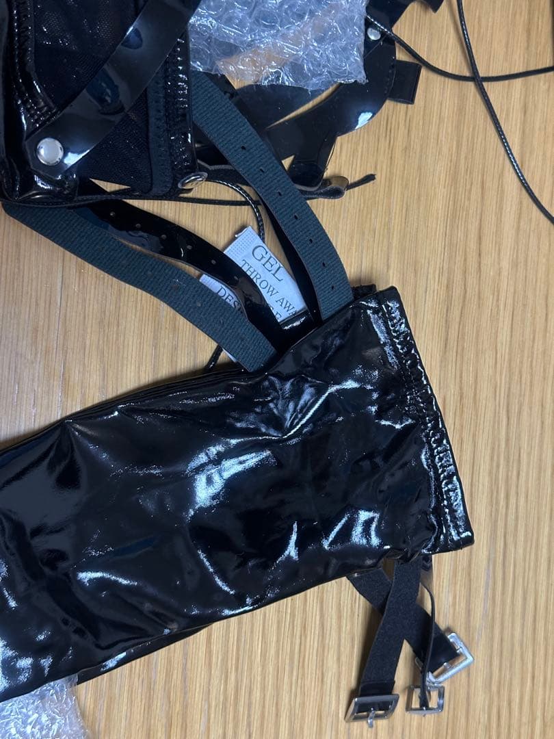 【実物写真あり】ブラック骨格デザイン歪萌舍 コスプレ衣装 Mサイズ