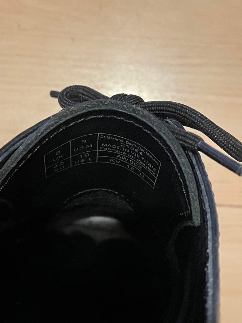 Dr. Martens ブラックレザーシューズ UK8
