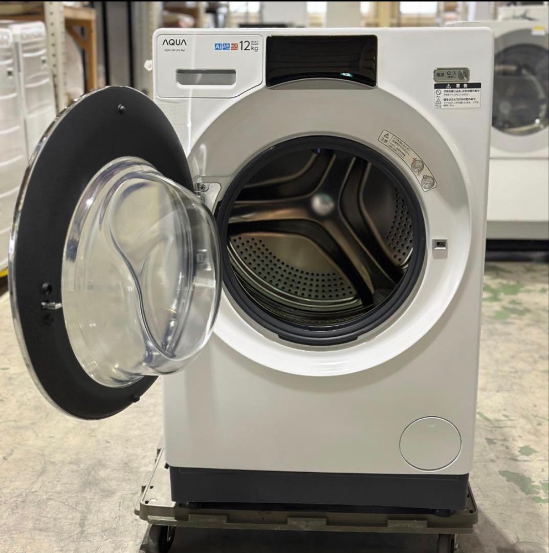アクア ドラム式洗濯乾燥機 12kg6kg AQW-DX12N-W 2023年製