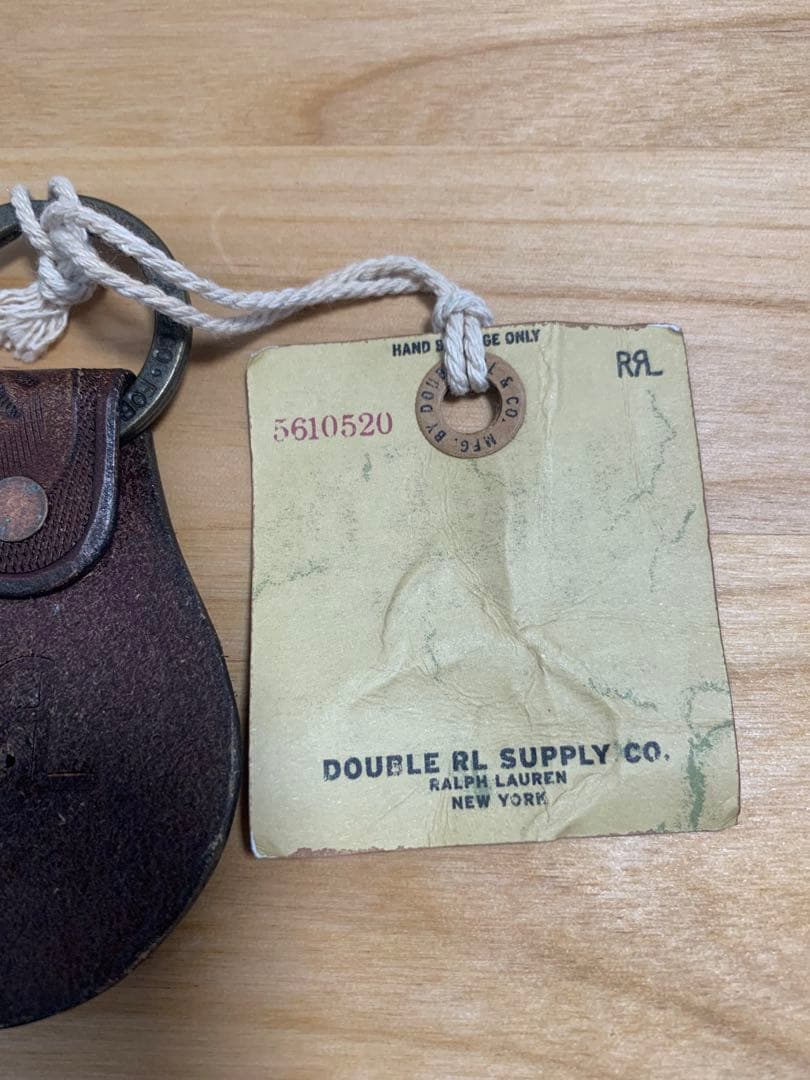 RRL ダブルアールエル ツールドレザー コンチョ キーフォブ キーリング①