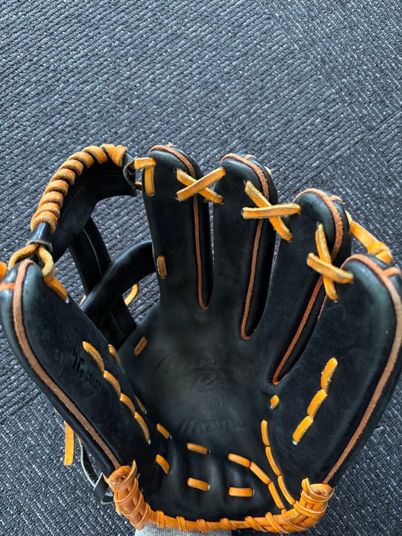 MIZUNO Puro order 軟式グローブ　黒xオレンジ　ジャイアンツ