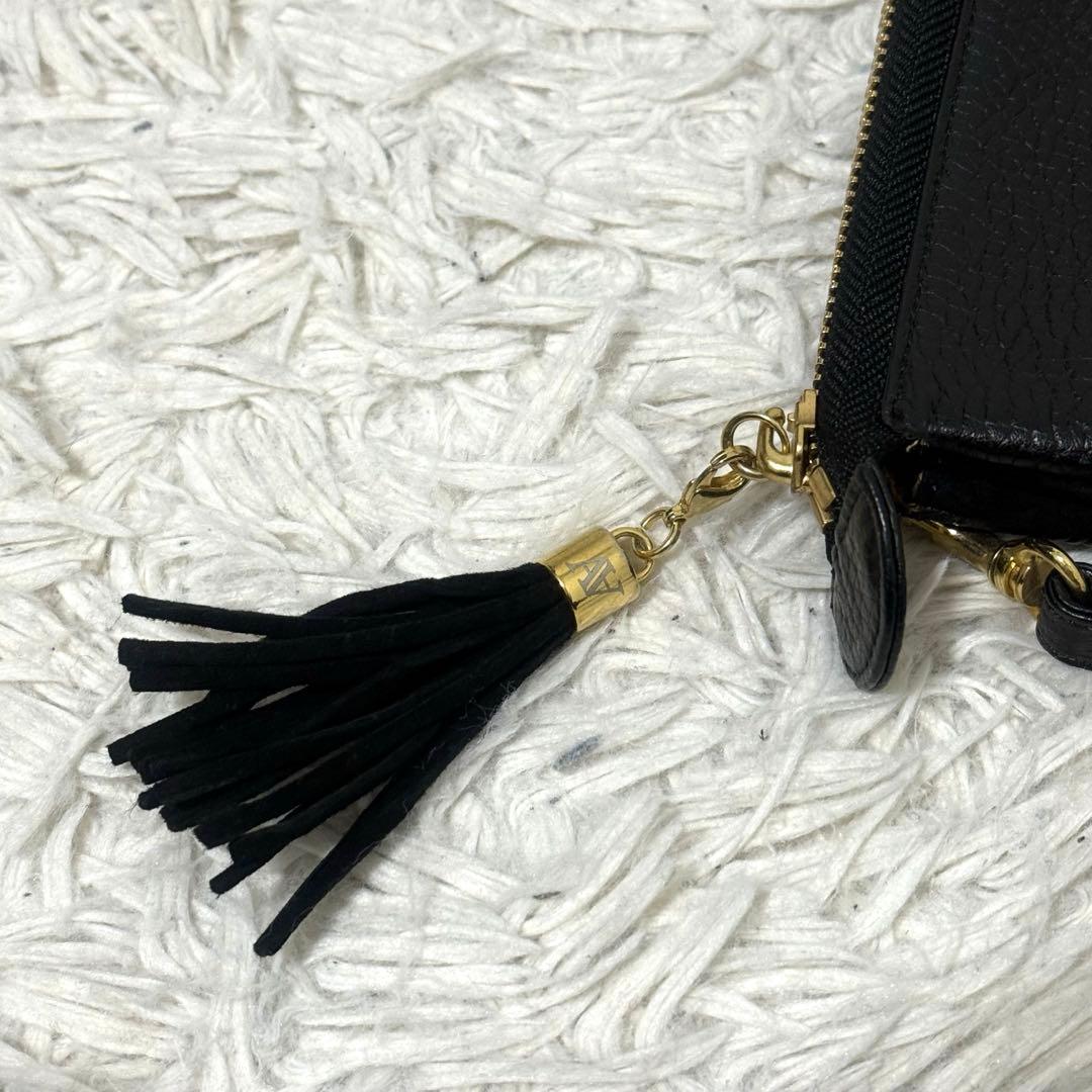 アタオ オフィスブーブー ブラック ショルダー ゴールド金具 ポシェット お財布