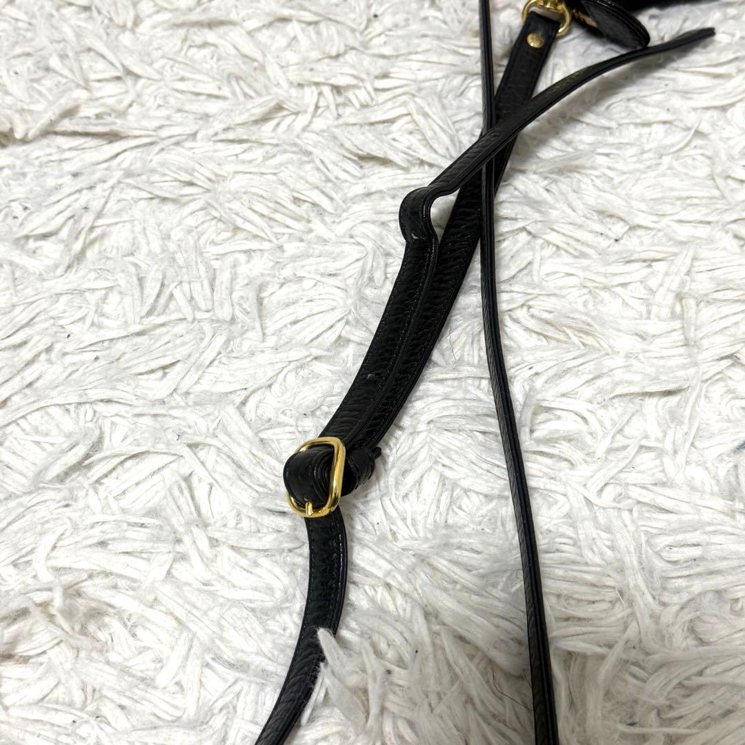 アタオ オフィスブーブー ブラック ショルダー ゴールド金具 ポシェット お財布