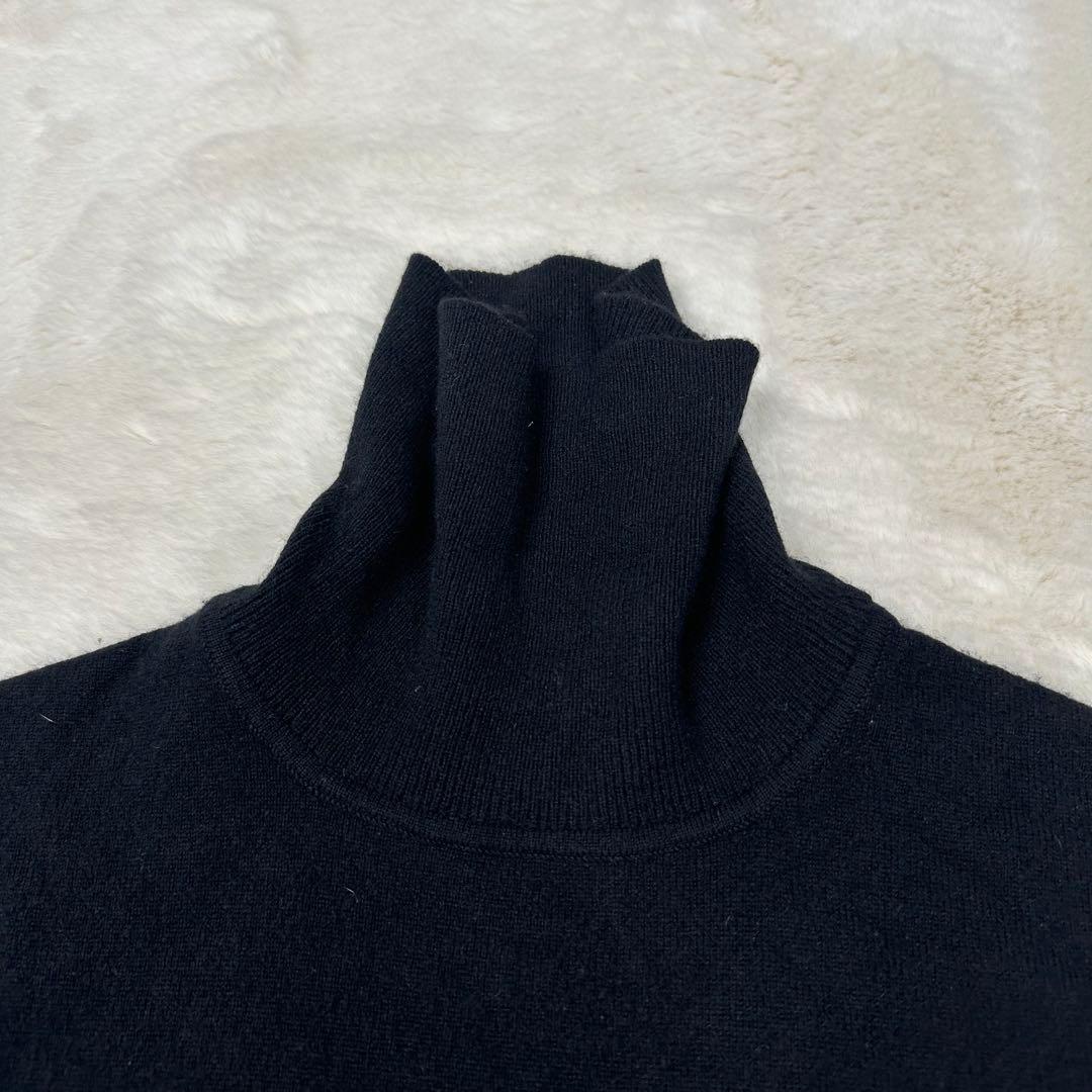 ✨美品✨現行 セオリー カシミヤ100％ タートルネック 黒 M HILLES