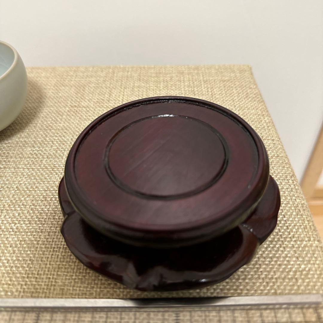 曉芳窯，汝窯，唐木台4点，茶器，中国茶器，台湾，九谷焼，相馬焼，平安，京焼