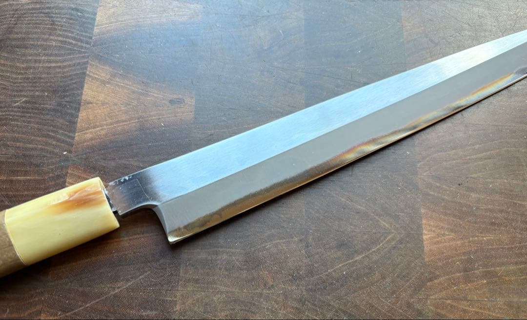 正本総本店　霞　柳刃　300mm 包丁　白鋼　和包丁　再生品