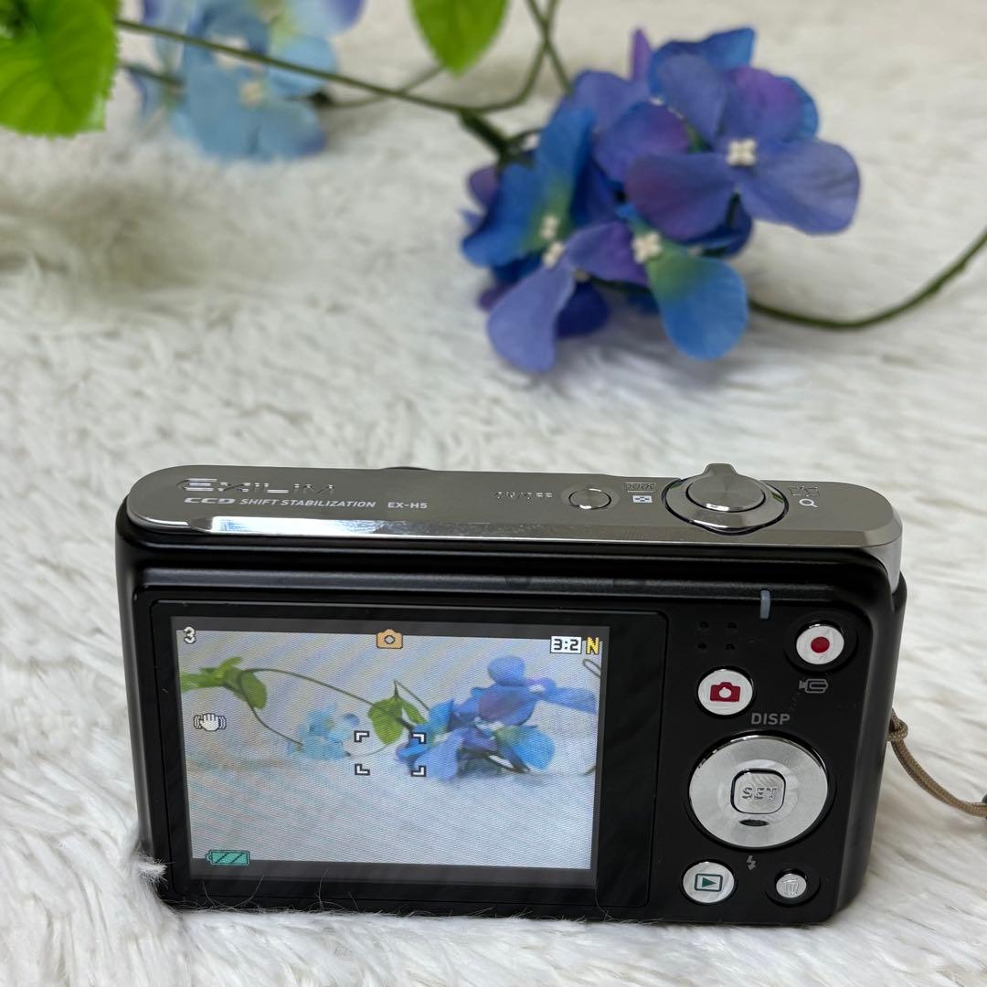 CASIO カメラ　エクシリム　EX-H5 ブラック　黒　コンデジ　動作品