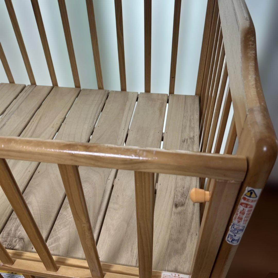 カトージ　ハイポジション ベビーベッド アーチ ナチュラル レギュラー