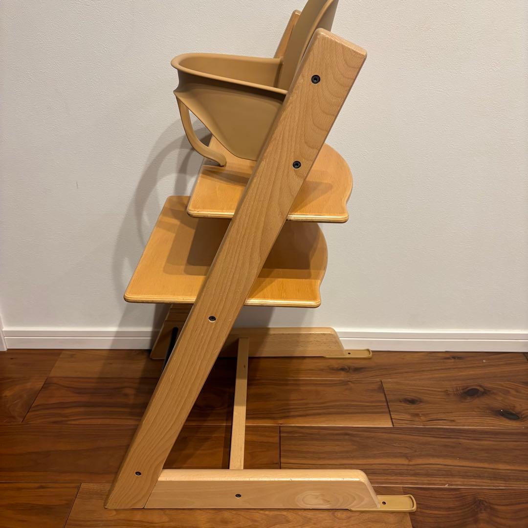 ストッケ トリップトラップ ナチュラル ベビーセット付き 極美品