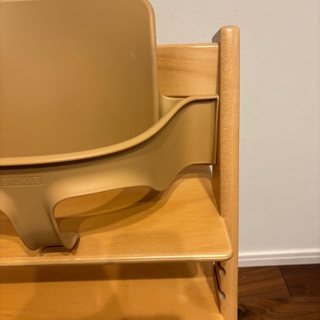 ストッケ トリップトラップ ナチュラル ベビーセット付き 極美品