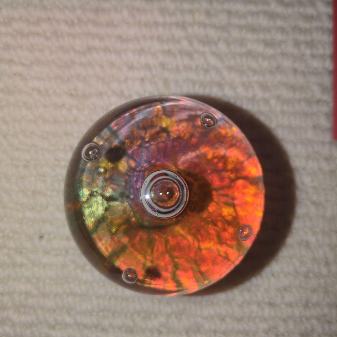 野口ガラス　四季玉　 秋　L