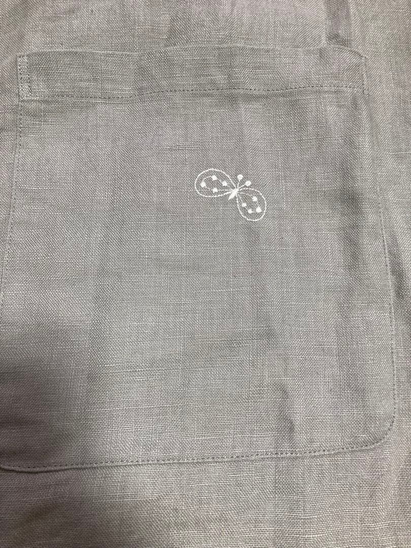 mina perhone 美品　choucho エプロン　グレー