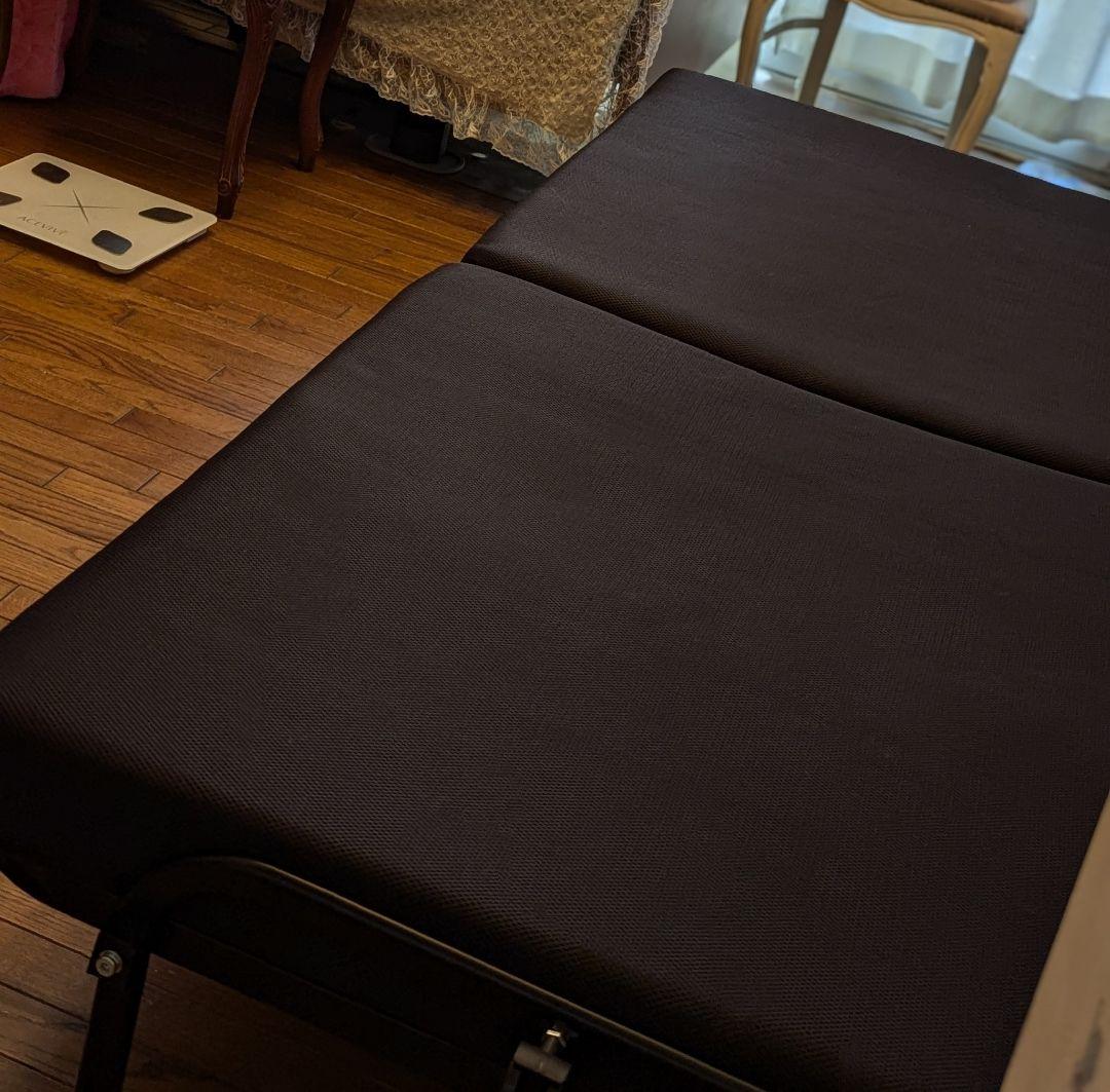 美品アイリスオーヤマベッド 高反発14段階211×96.5×33cmストッパー付