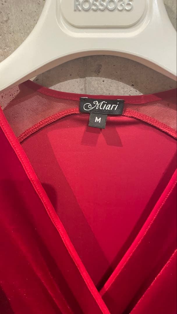 Miari レッドドレス 未使用品 社交ダンス ラテンダンス 送料込