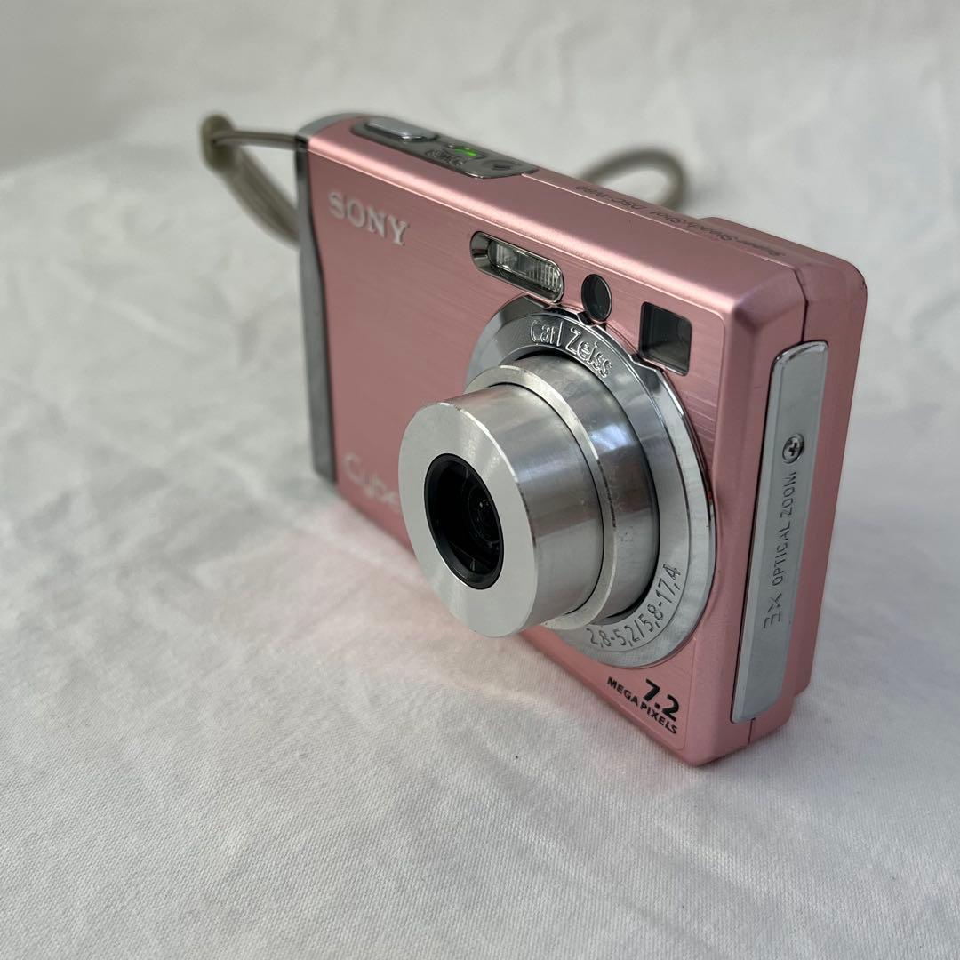 0106A5 SONY Cyber-shot DSC-W80ピンク作動確認済
