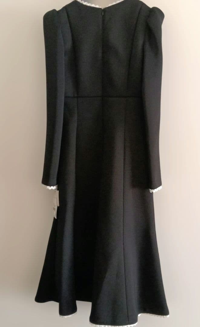 【タグ付】卒業式入学式　セレモニー　レース切替ポンチワンピース　36