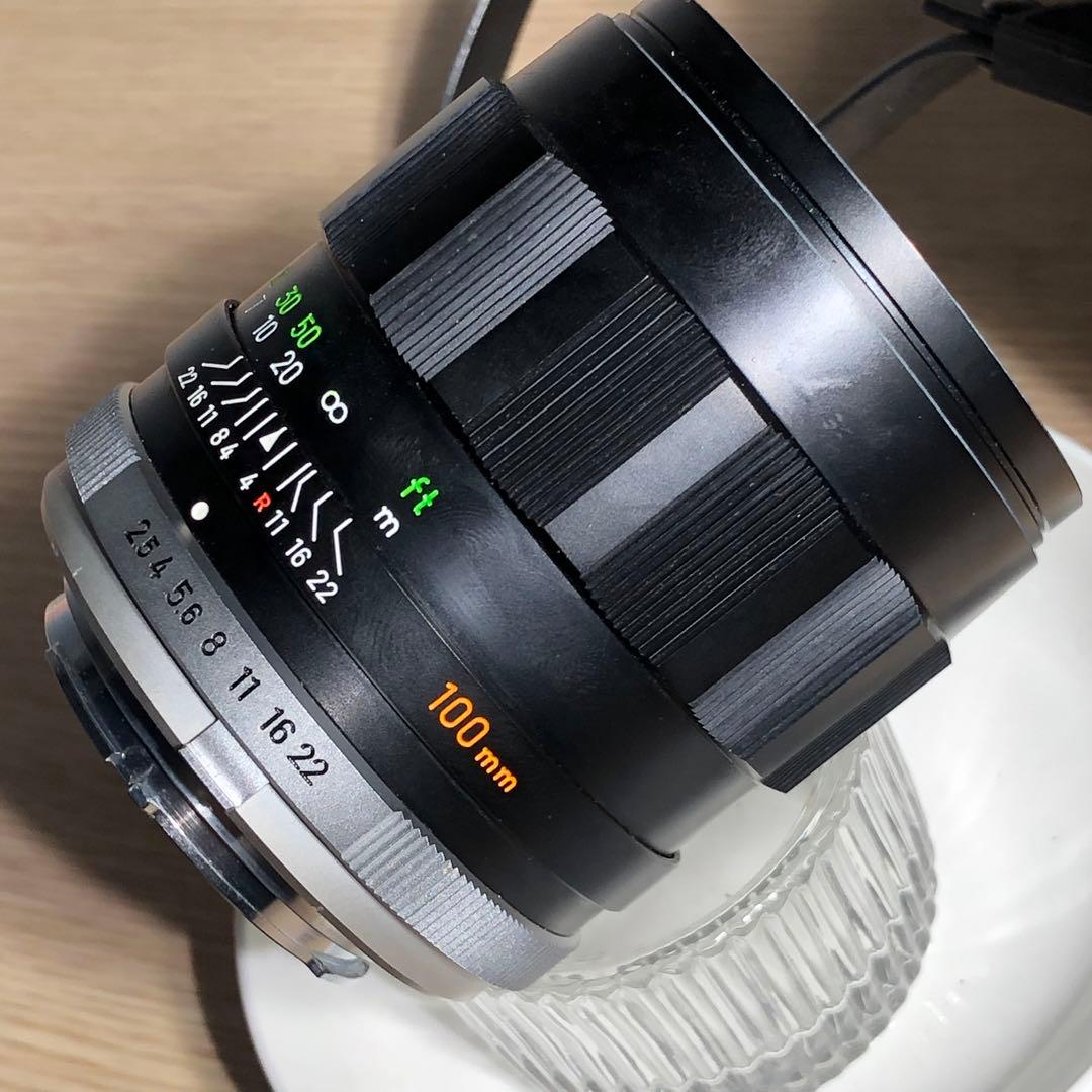 純正付属品付　MINOLTA ROKKOR PF 100mm f2.5