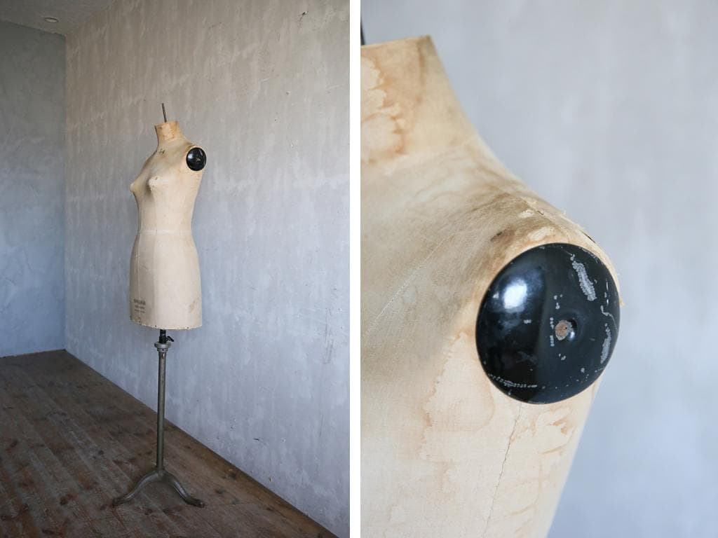 フランスアンティークSTOCKMANストックマン製トルソー/マネキン80-203