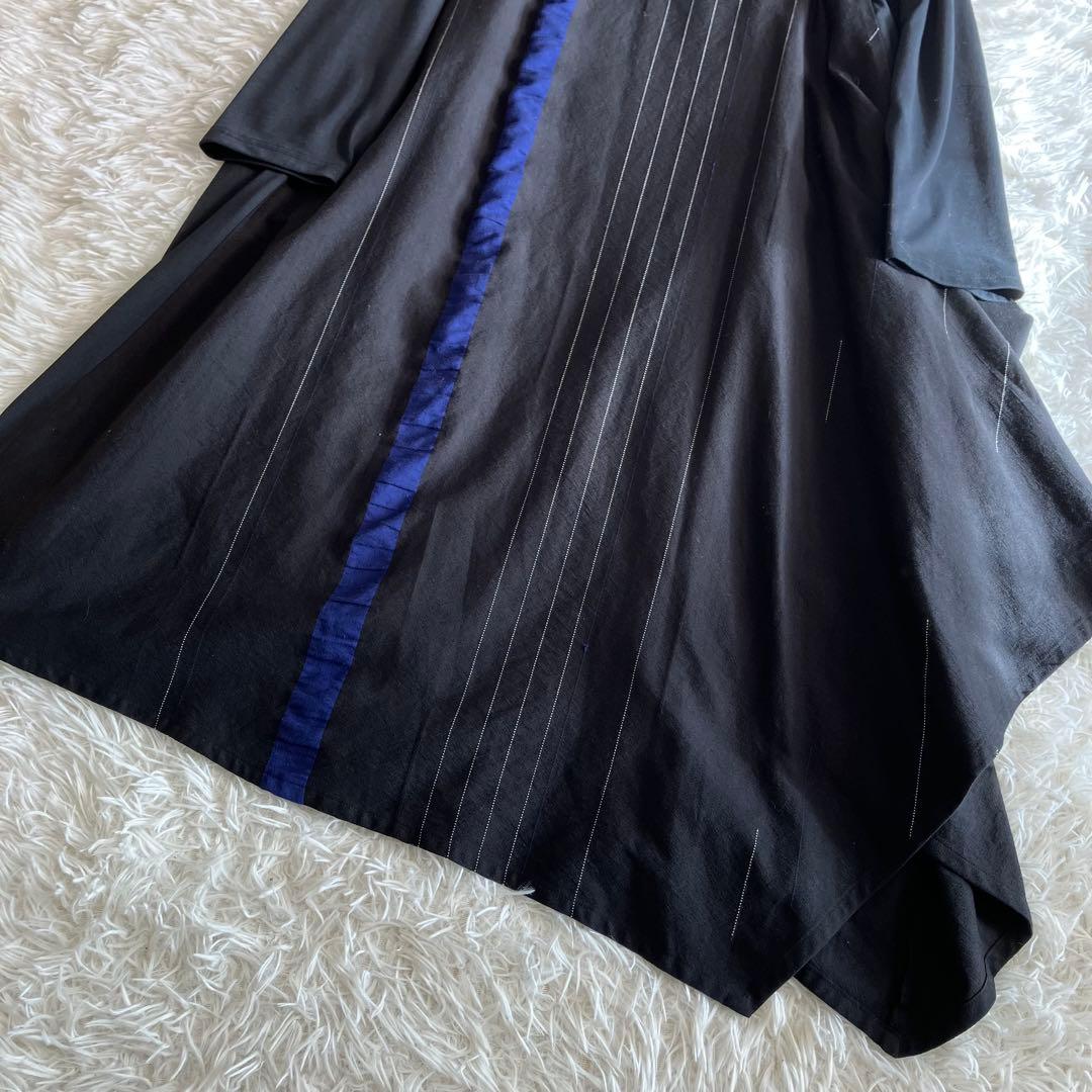 センソユニコ 慈雨 レイヤード 重ね着風 変形 ワンピース