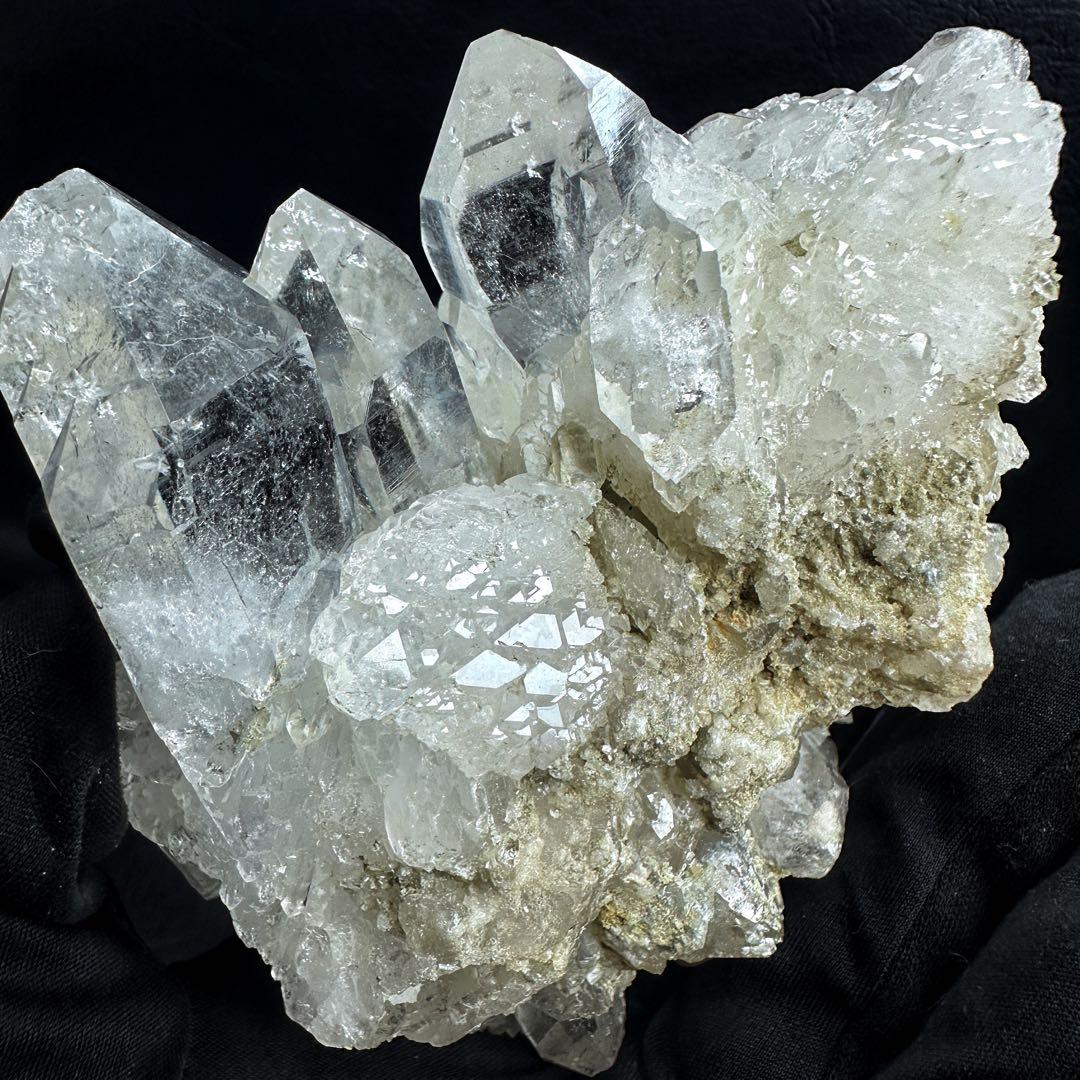 希少高透明度❗️マニカラン産☆虹入り☆ヒマラヤ水晶クラスター超強いパワーA1347