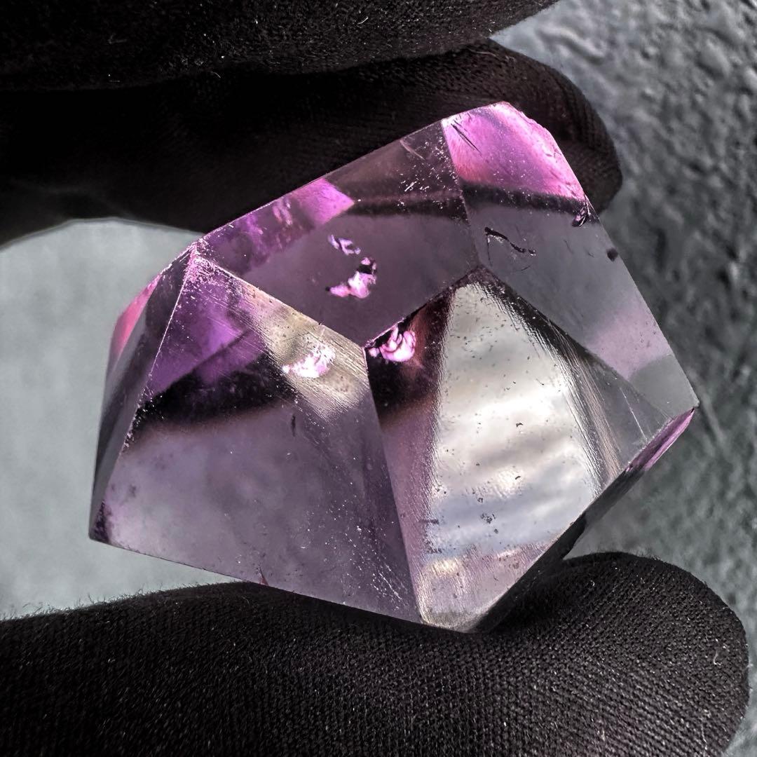 高品質❗アメジスト☆レインボー☆2点セットパワーストーン 置物 天然石A1253