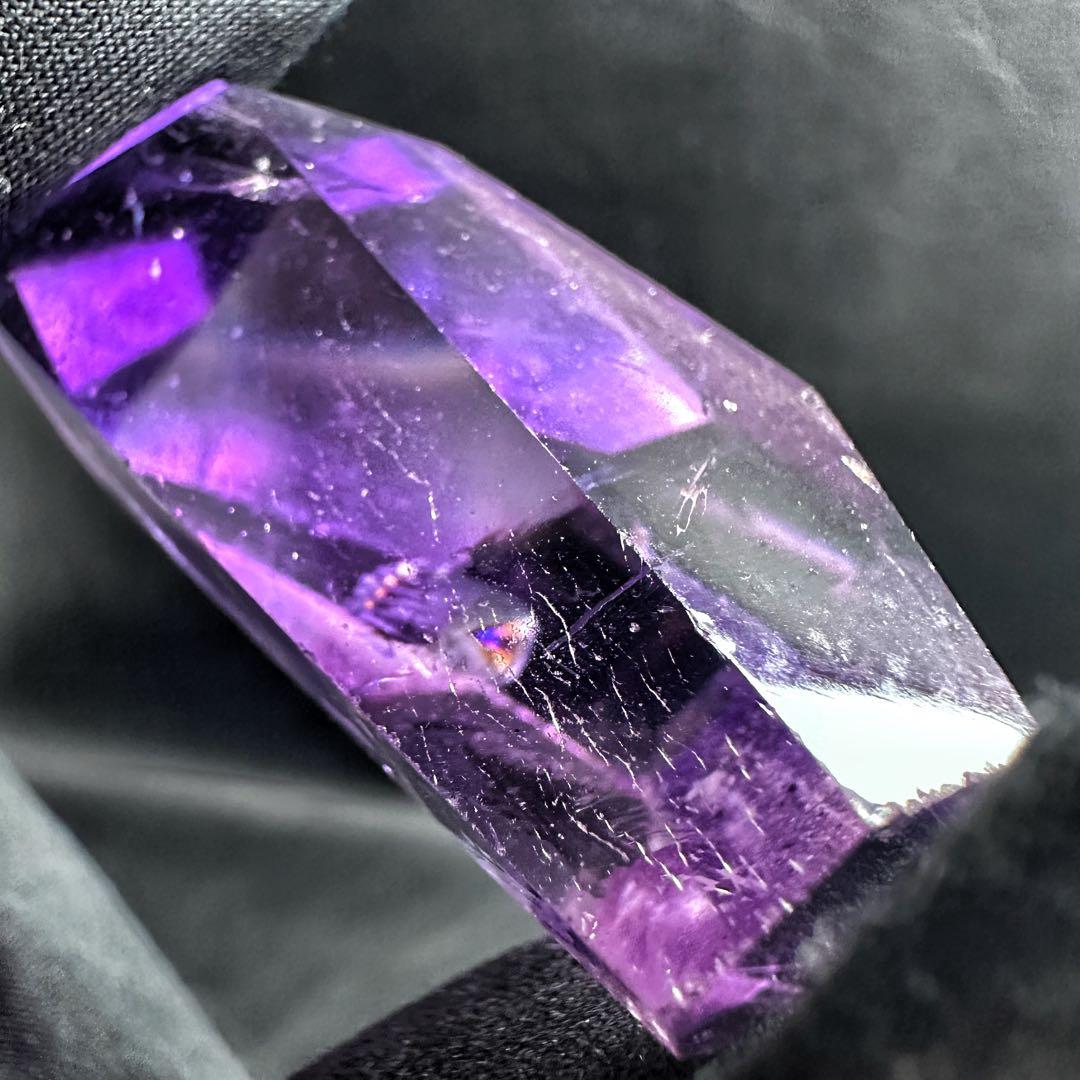 高品質❗アメジスト☆レインボー☆2点セットパワーストーン 置物 天然石A1253