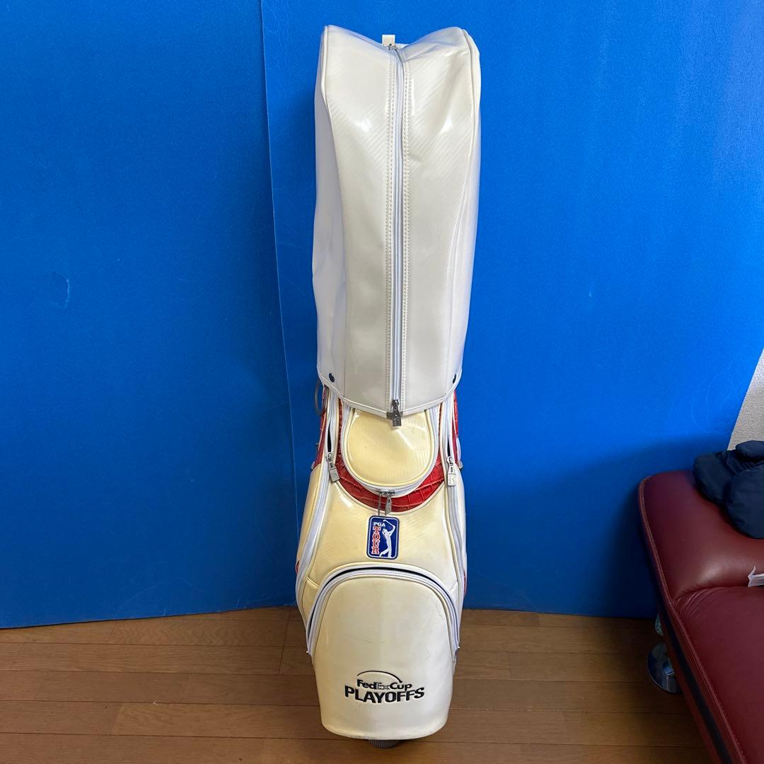 激レア モデル プロ PGATOUR 赤クロコ キャディバッグ 3点式