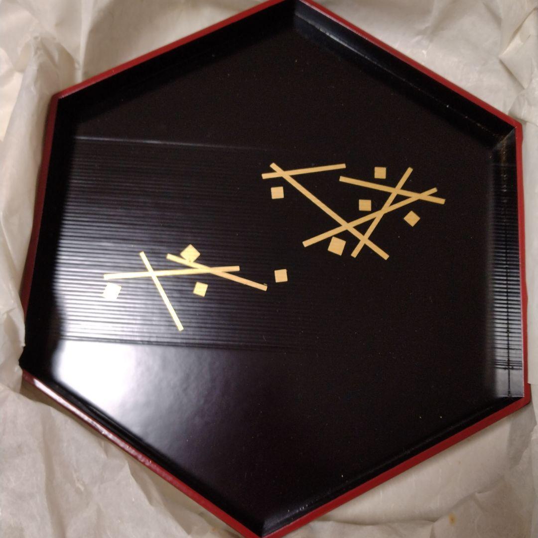 ※新品未使用　高級！京都の象彦の菓子盆と紅梅盆の2つセット