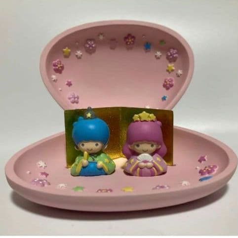 2002年　平成レトロ　リトルツインスターズ　キキララ　雛人形　ミニ雛飾り