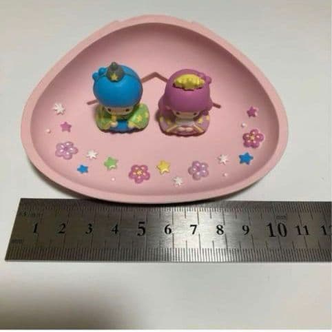 2002年　平成レトロ　リトルツインスターズ　キキララ　雛人形　ミニ雛飾り