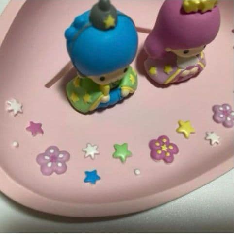 2002年　平成レトロ　リトルツインスターズ　キキララ　雛人形　ミニ雛飾り