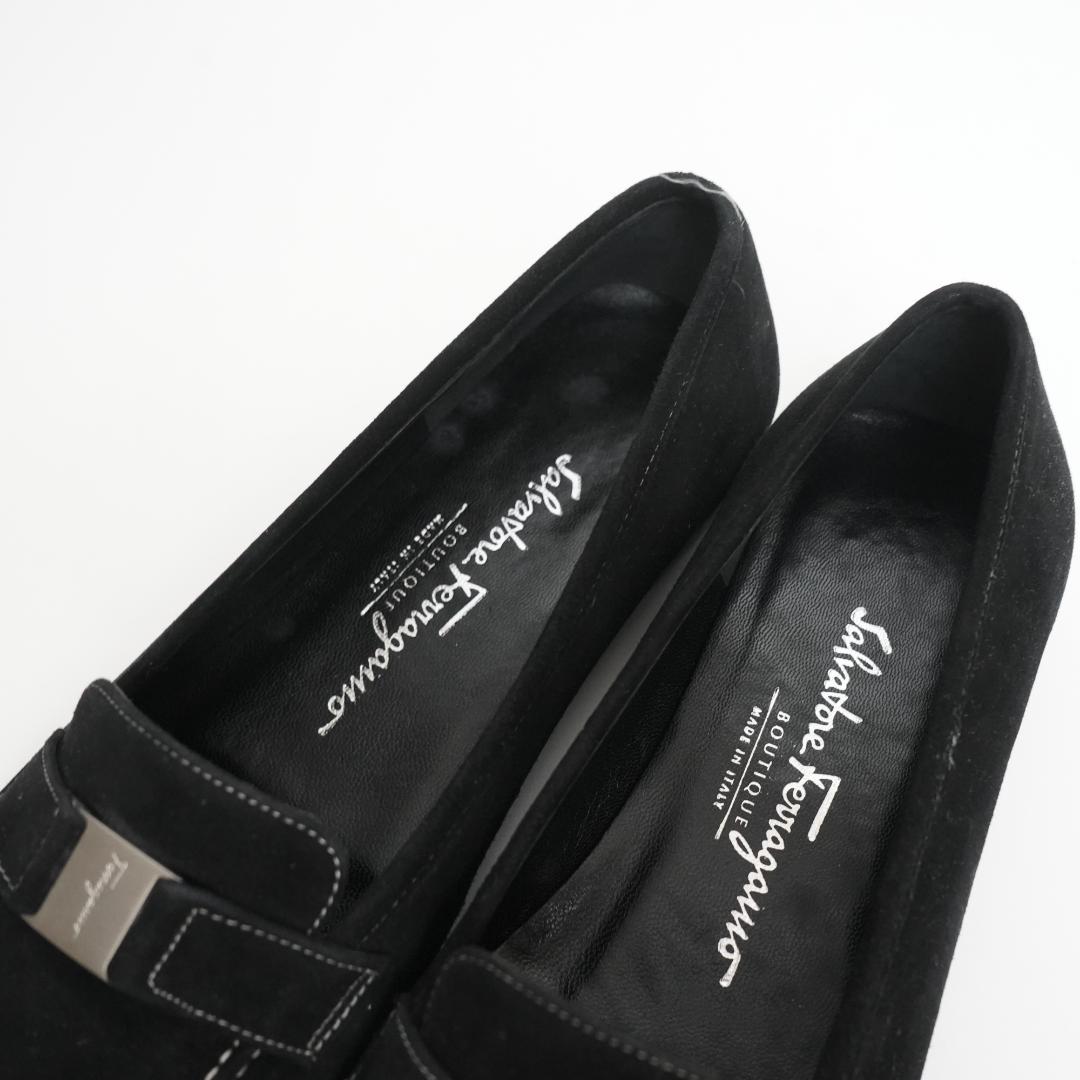 【美品】Salvatore Ferragamo ローファー スエード 23.5