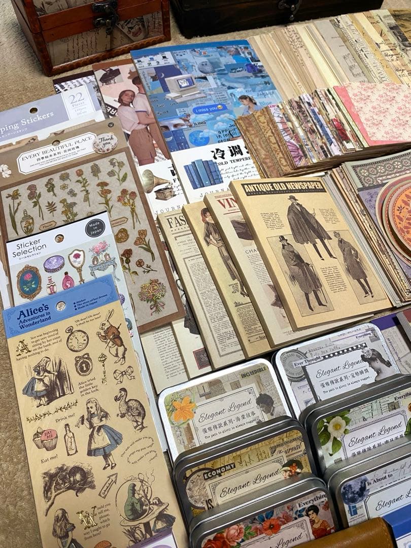 コラージュ素材 紙モノ まとめ売り