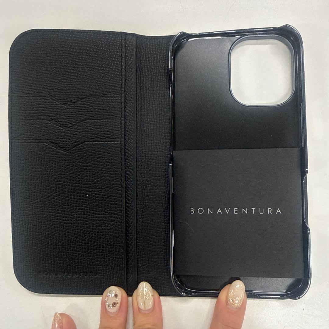 な*う様 BONAVENTURA 手帳型iPhone16ケース 黒