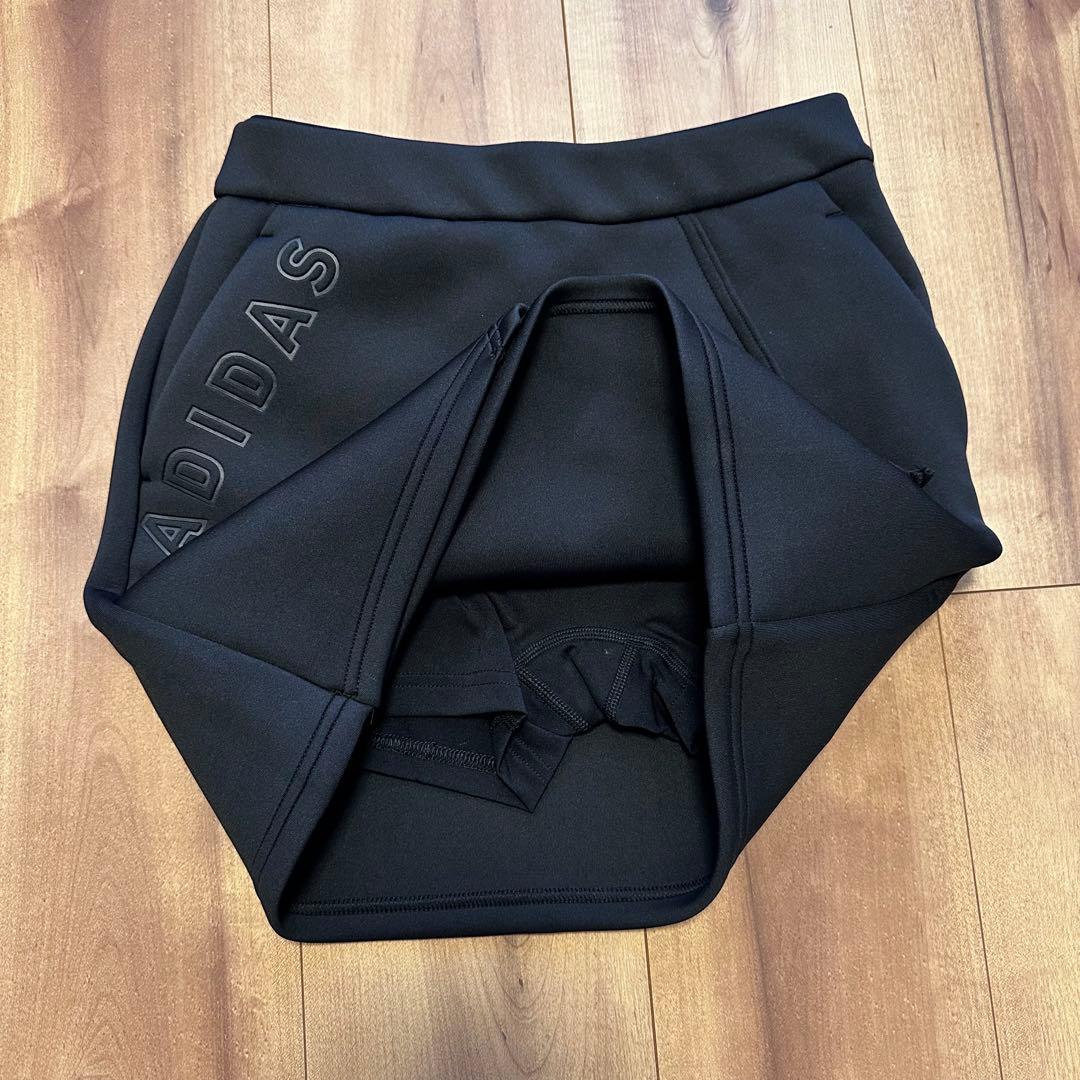 ダンボールニット セットアップ　長袖　フード　スカート　春秋　パーカー　ブラック