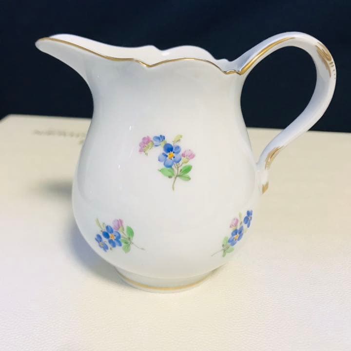 マイセン　忘れな草　小花散らし　ポットセット