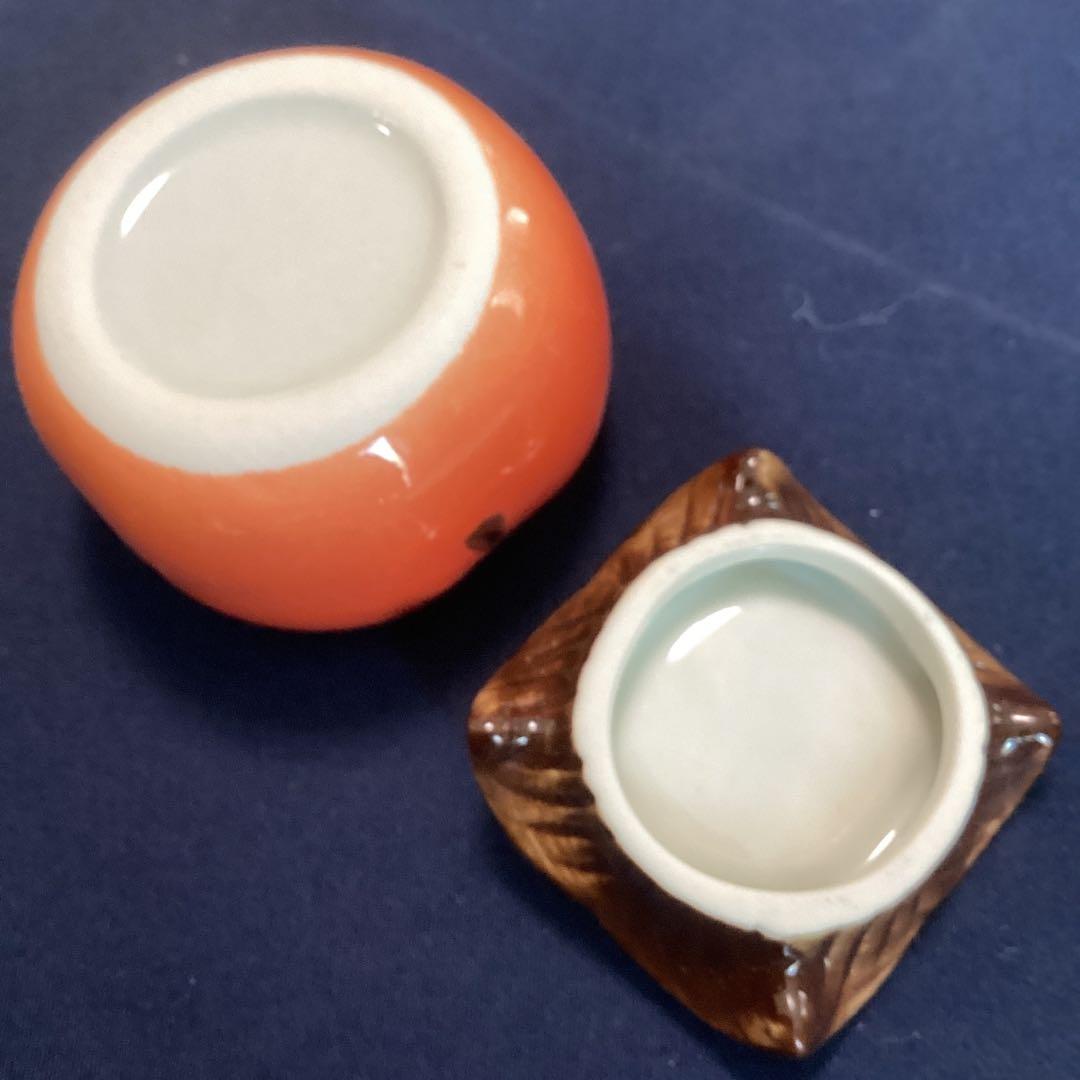 柿香合　珍味入れ　10客　　　新品未使　秋の器