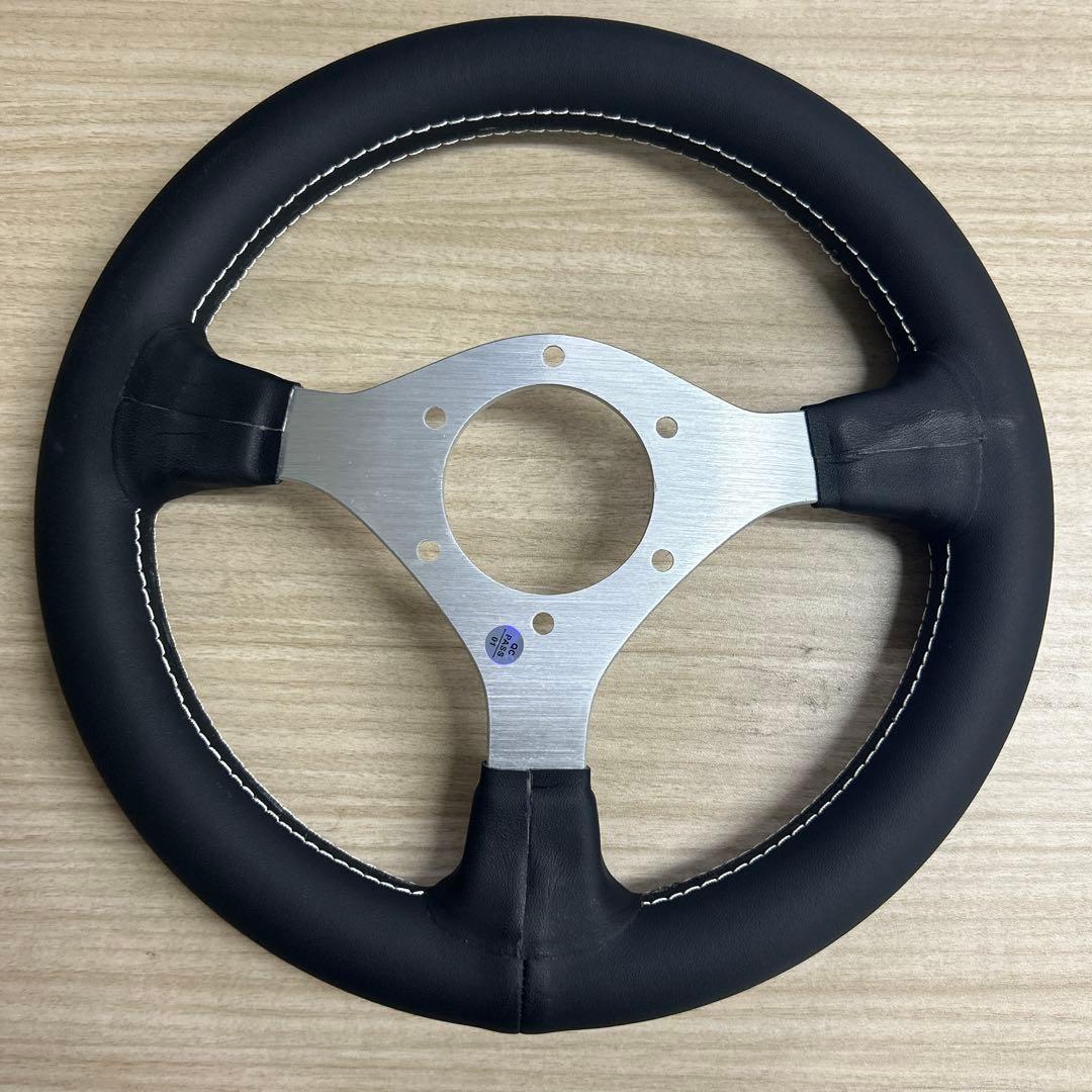 28パイ ステアリングホイール シルバー